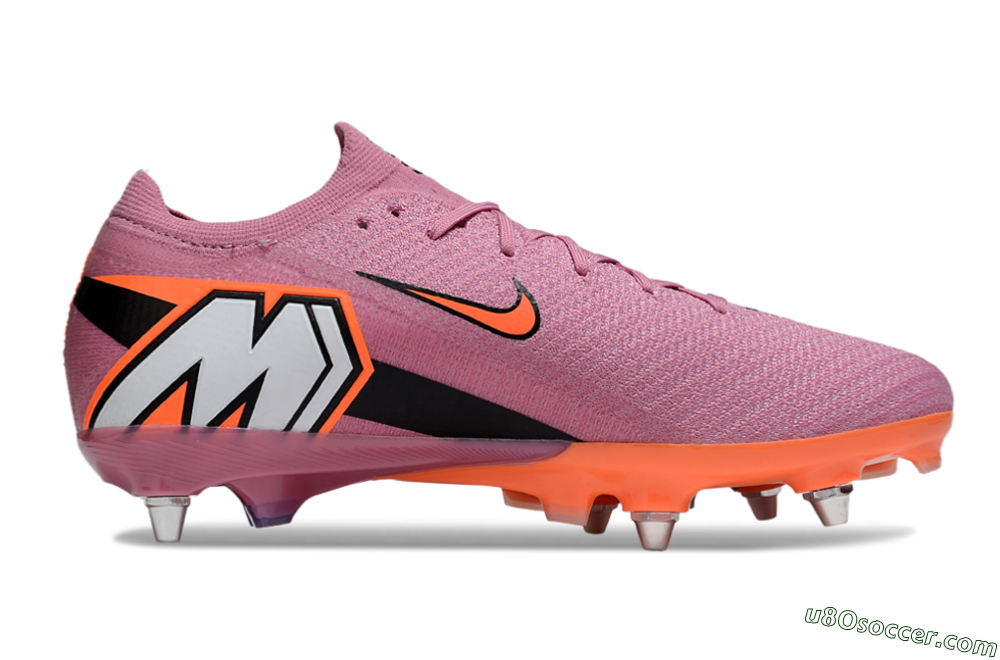 Nike Air Zoom Mercurial Vapor 16 Elite SG Soft Ground Soccer Cleats - Pink/Red/Black 7