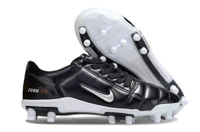 Nike Air Zoom Total 90 III FG Firm Ground Soccer Cleats - Black/Silver/White