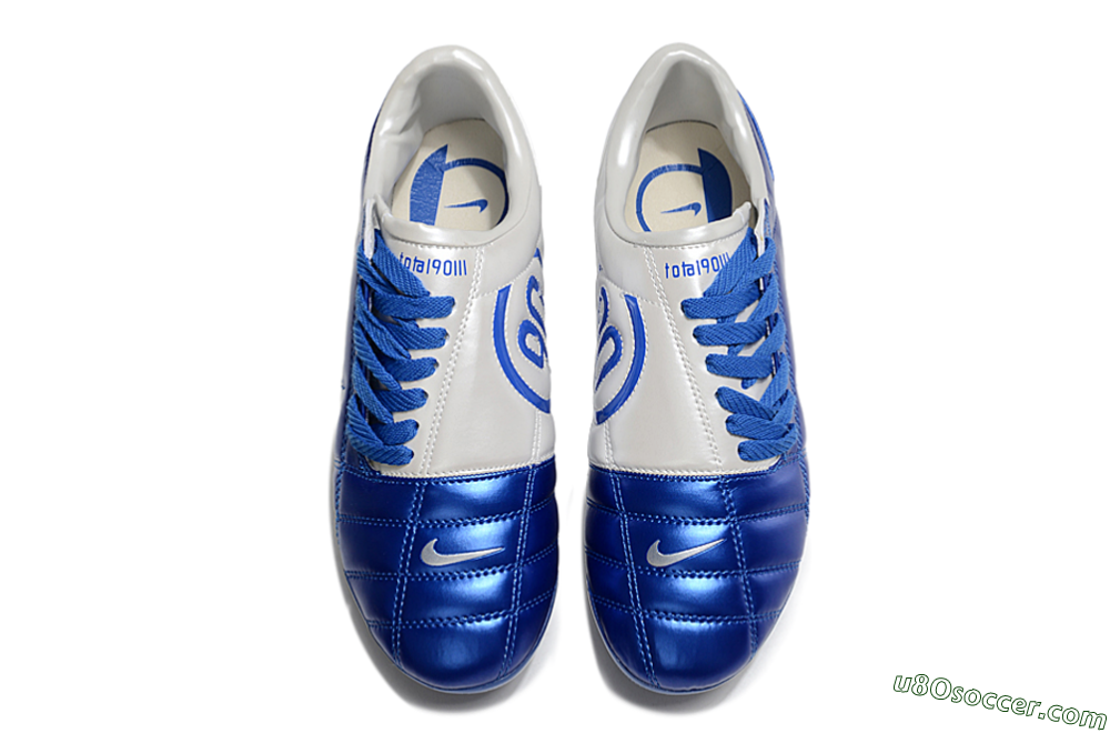 Nike Air Zoom Total 90 III FG Firm Ground Soccer Cleats - Blue/Silver/White 4