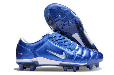 Nike Air Zoom Total 90 III FG Firm Ground Soccer Cleats - Blue/Silver/White