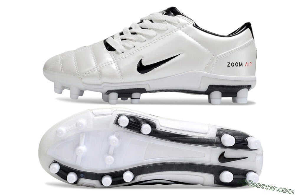 Nike Air Zoom Total 90 III FG Firm Ground Soccer Cleats - Beige/Black/White 0
