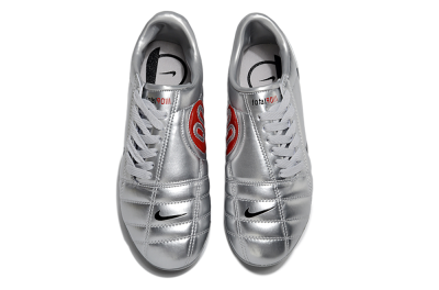 Nike Air Zoom Total 90 III FG Firm Ground Soccer Cleats - Silver/Black/White