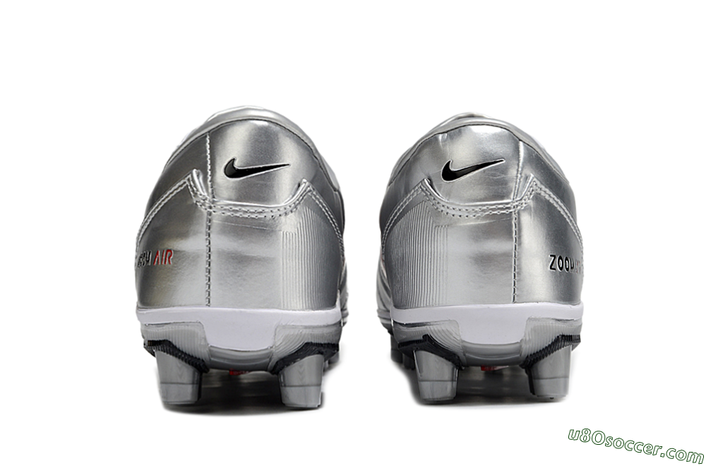 Nike Air Zoom Total 90 III FG Firm Ground Soccer Cleats - Silver/Black/White 5