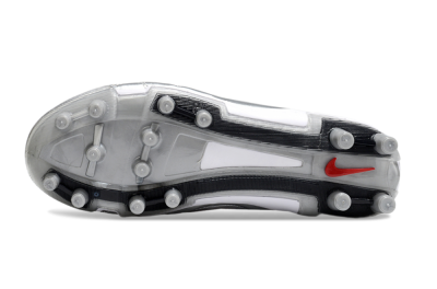 Nike Air Zoom Total 90 III FG Firm Ground Soccer Cleats - Silver/Black/White