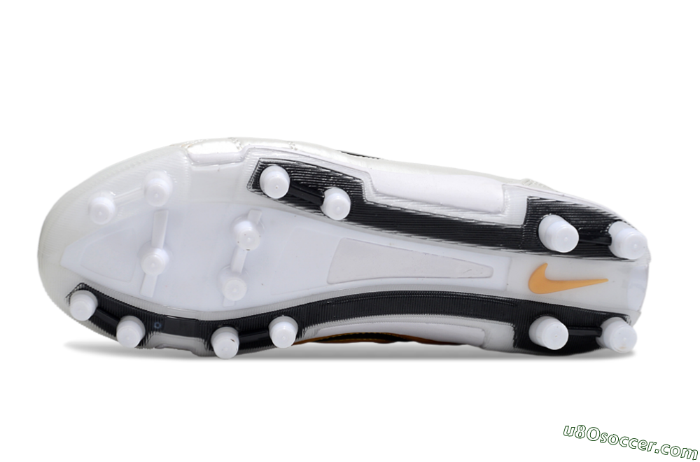Nike Air Zoom Total 90 III FG Firm Ground Soccer Cleats - White/Black/Gold 6