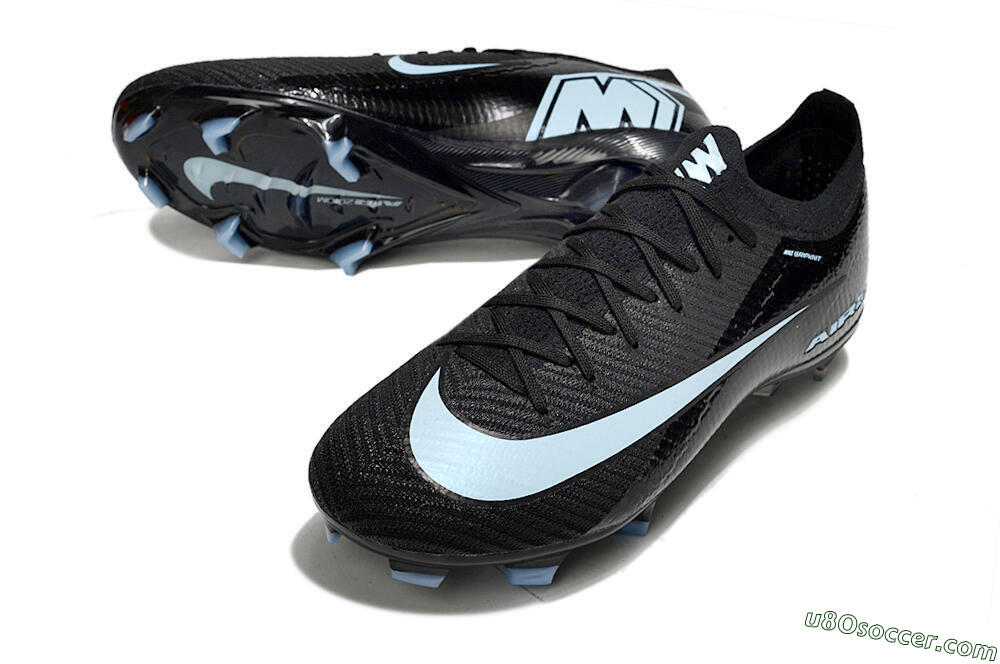 Nike Air Zoom Mercurial Vapor 16 Elite FG Firm Ground Soccer Cleats - Black/Jade 3