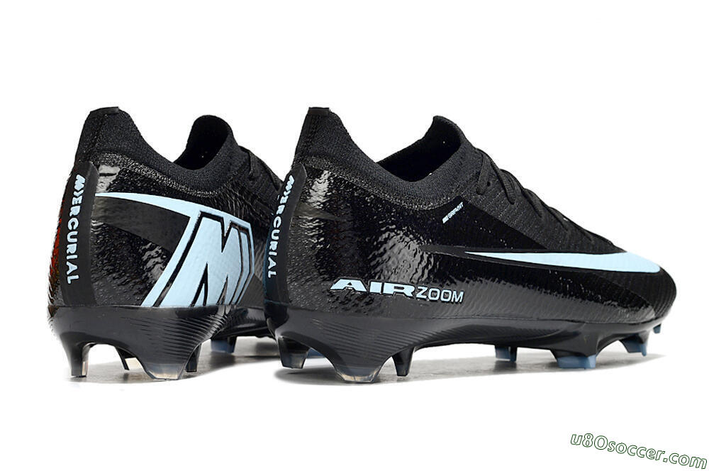 Nike Air Zoom Mercurial Vapor 16 Elite FG Firm Ground Soccer Cleats - Black/Jade 7