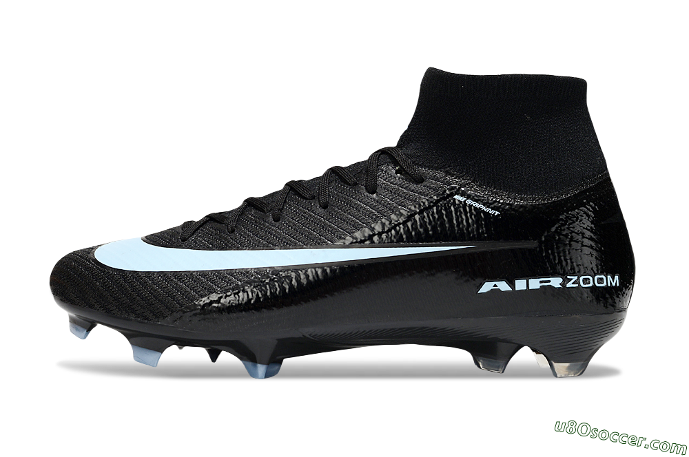 Nike Air Zoom Mercurial Superfly 10 Elite FG Firm Ground Soccer Cleats - Black/Jade 2