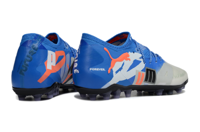 Puma Future 8 Ultimate MG Multi Ground Soccer Cleats - Blue/White/Orange