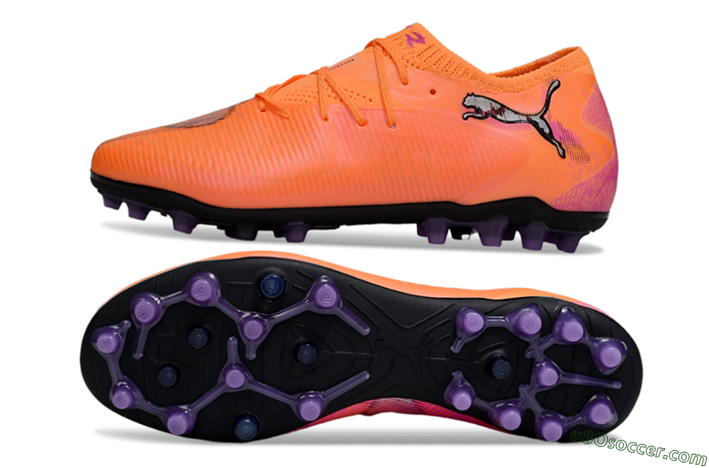 Puma Future 8 Ultimate MG Multi Ground Soccer Cleats - Red/Black/Pink 0