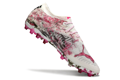 Puma Future 8 Ultimate MG Multi Ground Soccer Cleats - Beige/Black/Pink