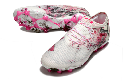 Puma Future 8 Ultimate MG Multi Ground Soccer Cleats - Beige/Black/Pink