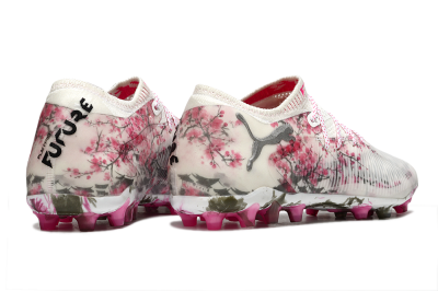 Puma Future 8 Ultimate MG Multi Ground Soccer Cleats - Beige/Black/Pink