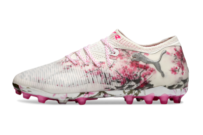 Puma Future 8 Ultimate MG Multi Ground Soccer Cleats - Beige/Black/Pink