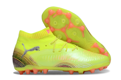 Puma Future 8 Ultimate MG Multi Ground Soccer Cleats - Yellow/Black/Red