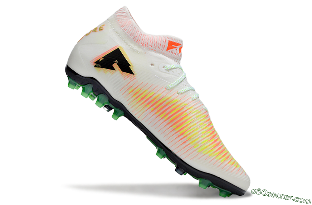 Puma Future 8 Ultimate MG Multi Ground Soccer Cleats - White/Red/Blue 4