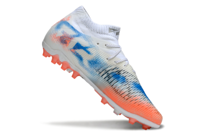 Puma Future 8 Ultimate MG Multi Ground Soccer Cleats - White/Red/Blue