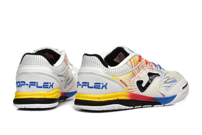 Joma Top Flex IC Indoor & Futsal Soccer Shoes - Beige/Red/Yellow