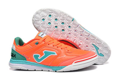 Joma Top Flex IC Indoor & Futsal Soccer Shoes - Red/Jade/White