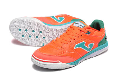 Joma Top Flex IC Indoor & Futsal Soccer Shoes - Red/Jade/White