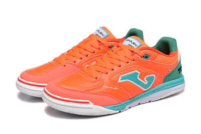 Joma Top Flex IC Indoor & Futsal Soccer Shoes - Red/Jade/White
