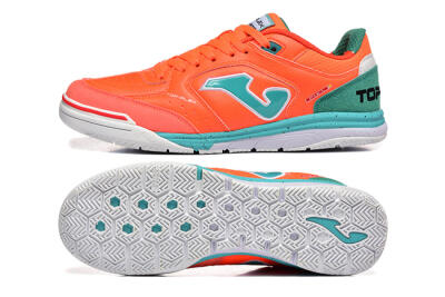Joma Top Flex IC Indoor & Futsal Soccer Shoes - Red/Jade/White