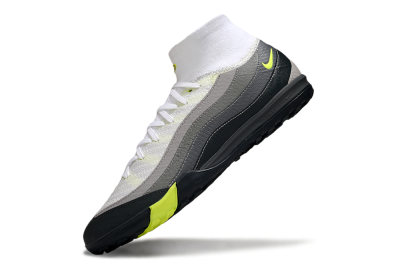 Nike Air Zoom Mercurial Superfly 10 Elite TF Artificial Turf Soccer Shoes - White/Black/Yellow