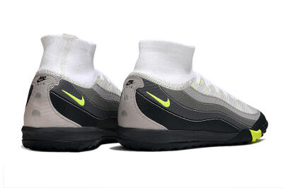 Nike Air Zoom Mercurial Superfly 10 Elite TF Artificial Turf Soccer Shoes - White/Black/Yellow