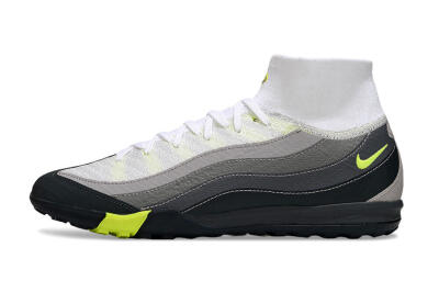Nike Air Zoom Mercurial Superfly 10 Elite TF Artificial Turf Soccer Shoes - White/Black/Yellow
