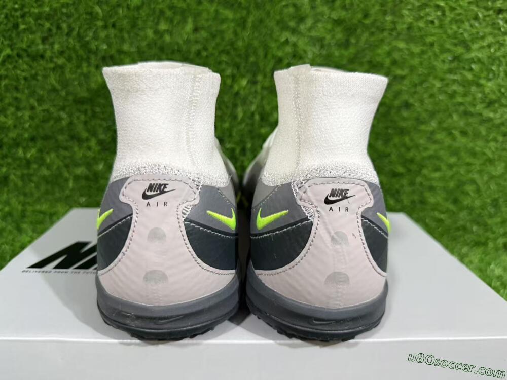 Nike Air Zoom Mercurial Superfly 10 Elite TF Artificial Turf Soccer Shoes - White/Black/Yellow