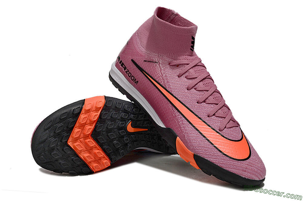 Nike Air Zoom Mercurial Superfly 10 Elite TF Artificial Turf Soccer Shoes - Red/Black/White 4