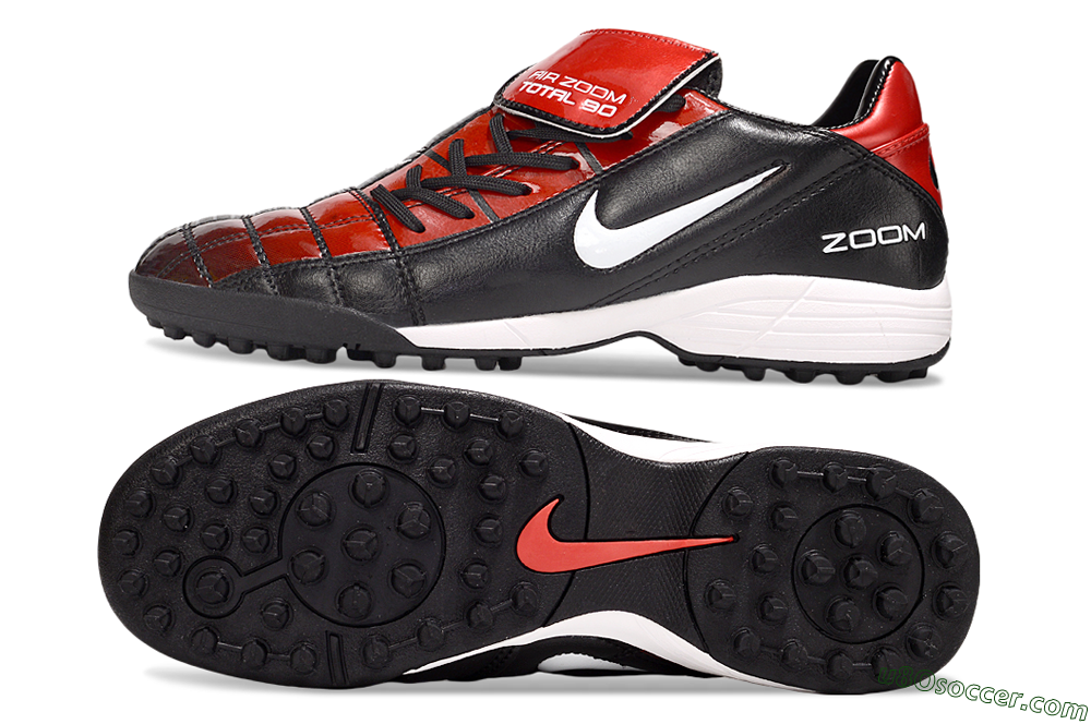 Nike Air Zoom Total 90 III TF Artificial Turf Soccer Shoes - Black/Red/White 0