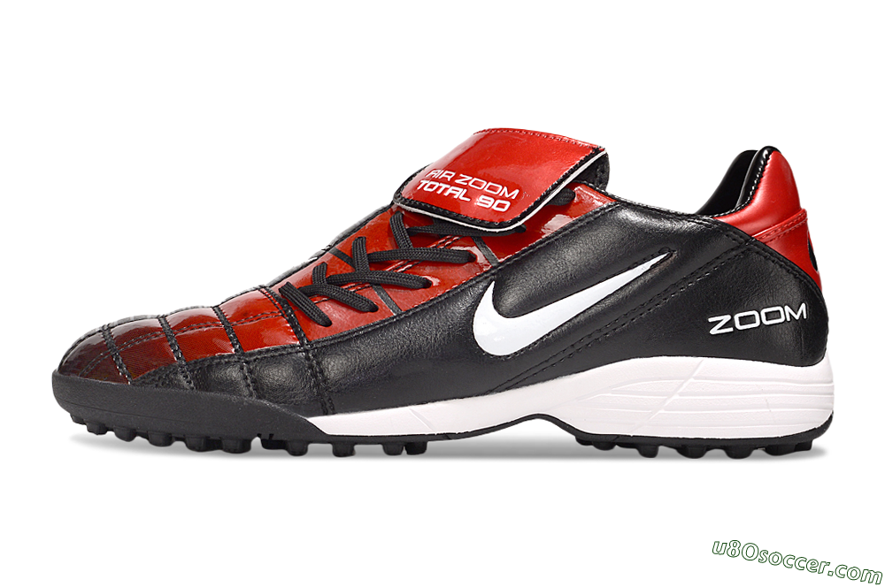 Nike Air Zoom Total 90 III TF Artificial Turf Soccer Shoes - Black/Red/White 2