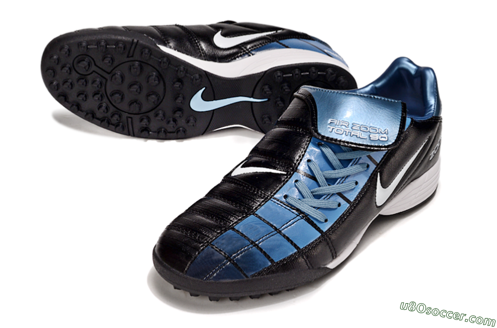 Nike Air Zoom Total 90 III TF Artificial Turf Soccer Shoes - Black/Blue/White 3