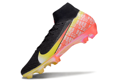 Nike Air Zoom Mercurial Superfly 10 Elite FG Firm Ground Soccer Cleats - Black/Yellow/Red