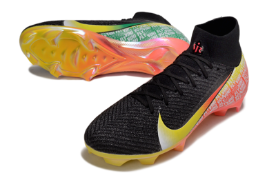 Nike Air Zoom Mercurial Superfly 10 Elite FG Firm Ground Soccer Cleats - Black/Yellow/Red