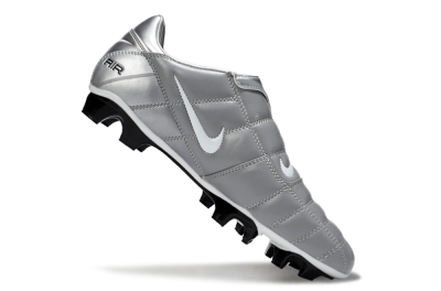 Nike Air Zoom Total 90 III FG Firm Ground Soccer Cleats - Silver/White/Black