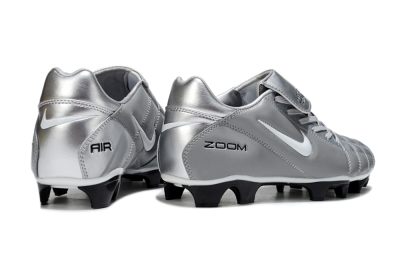 Nike Air Zoom Total 90 III FG Firm Ground Soccer Cleats - Silver/White/Black