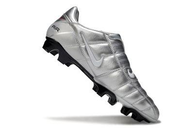 Nike Air Zoom Total 90 III FG Firm Ground Soccer Cleats - Grey/Silver/White