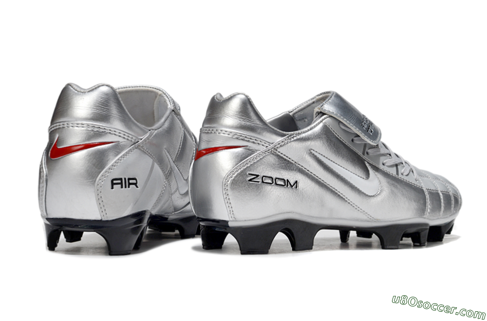 Nike Air Zoom Total 90 III FG Firm Ground Soccer Cleats - Grey/Silver/White 5
