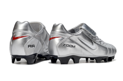 Nike Air Zoom Total 90 III FG Firm Ground Soccer Cleats - Grey/Silver/White