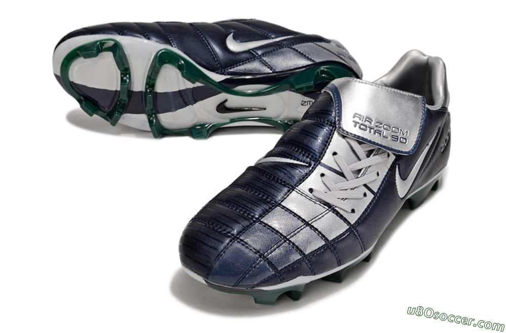 Nike Air Zoom Total 90 III FG Firm Ground Soccer Cleats - Black/Silver 3