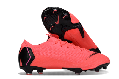 Nike Mercurial Vapor 12 Elite FG Firm Ground Soccer Cleats - Red/Black/Pink