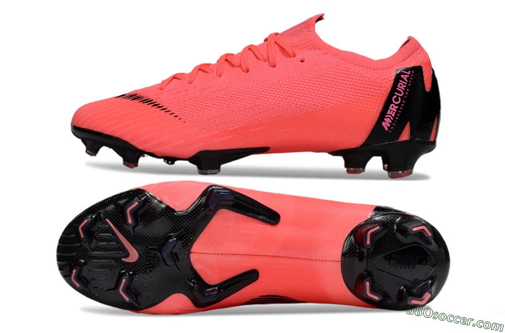 Nike Mercurial Vapor 12 Elite FG Firm Ground Soccer Cleats - Red/Black/Pink 0