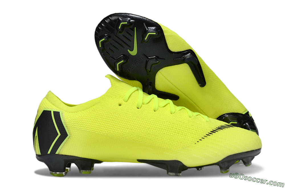 Nike Mercurial Vapor 12 Elite FG Soccer Cleats - Yellow/Black
