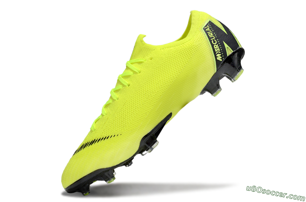 Nike Mercurial Vapor 12 Elite FG Firm Ground Soccer Cleats - Yellow/Black 5