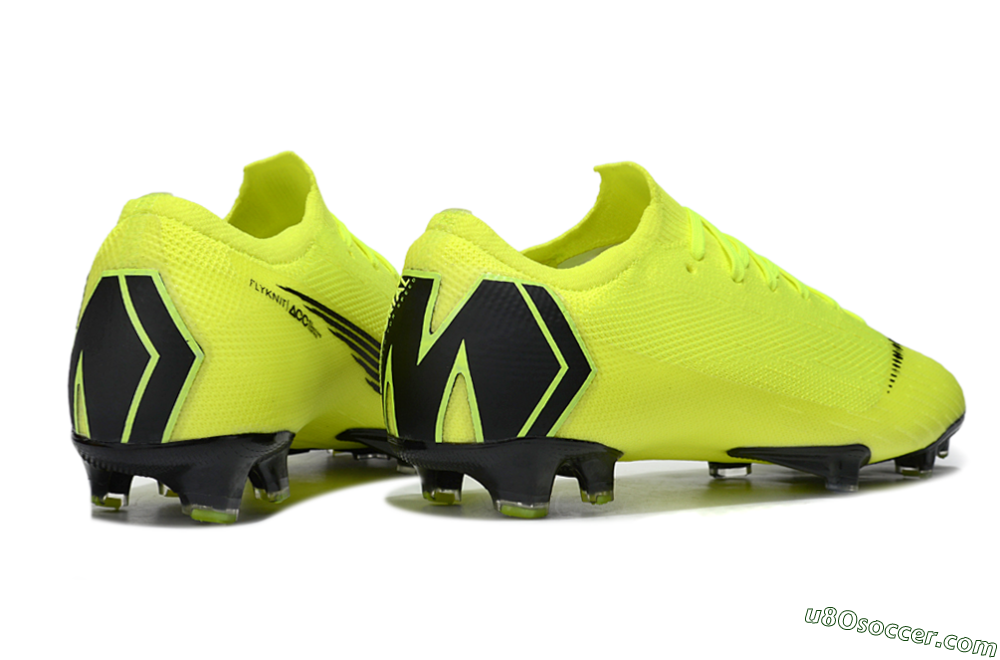 Nike Mercurial Vapor 12 Elite FG Firm Ground Soccer Cleats - Yellow/Black 6