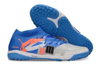Puma Future 8 Ultimate TF Artificial Turf Soccer Shoes - Blue/White/Orange