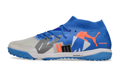 Puma Future 8 Ultimate TF Artificial Turf Soccer Shoes - Blue/White/Orange
