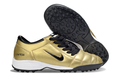 Nike Total 90 III TF Artificial Turf Soccer Shoes - Gold/Black/White